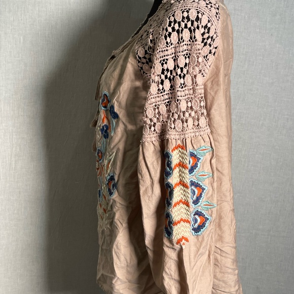 Sundance Womens Beautiful Silk Blend Top- Medium - Picture 4 of 8